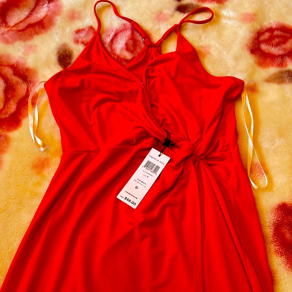 Size small orange summer bcbg dress